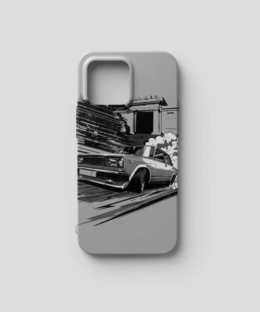 Vintage Car Grayscale Mobile Cover 3