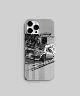 Vintage Car Grayscale Mobile Cover 7