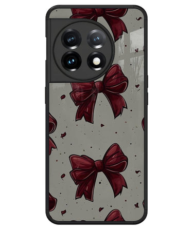 Vintage Red Bow Pattern Phone Case for OnePlus 11 1