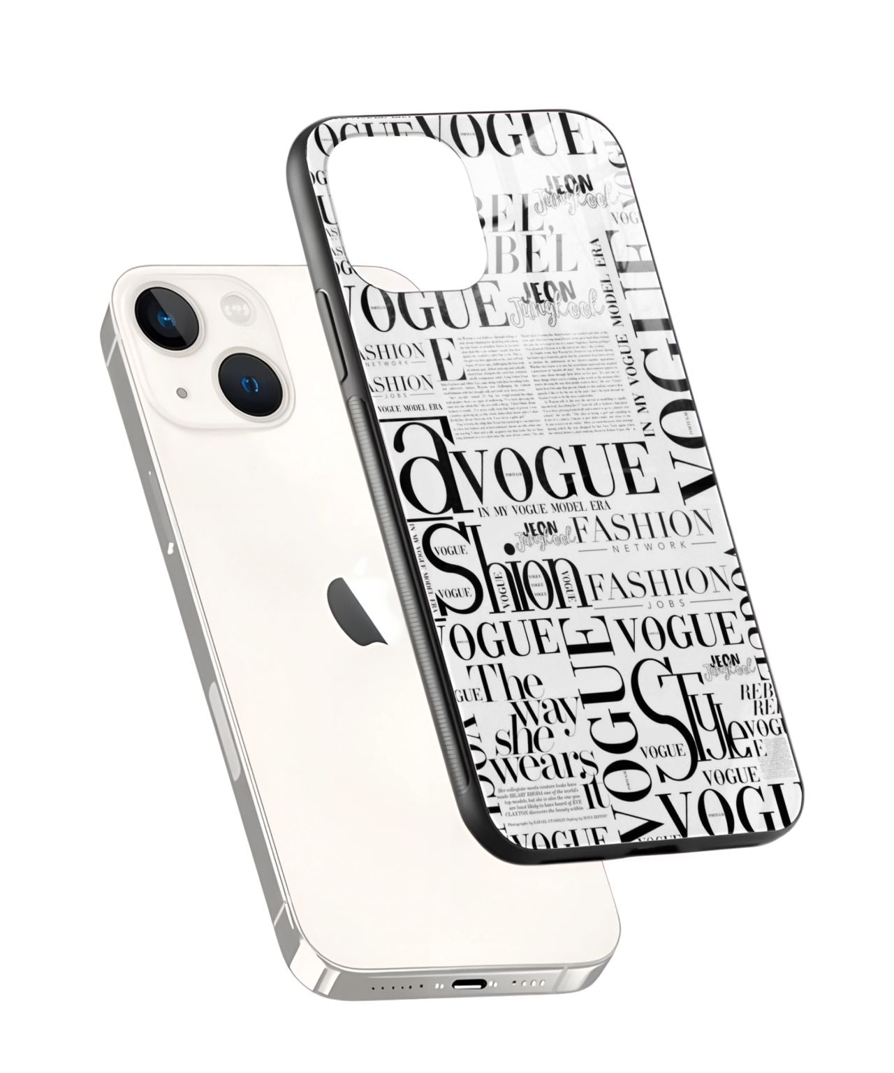 Vogue Black & White Typography Phone Case and Cover 2