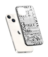 Vogue Black & White Typography Phone Case and Cover 2
