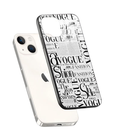 Vogue Black & White Typography Phone Case and Cover 2