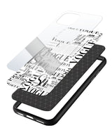 Vogue Black & White Typography Phone Case and Cover 3