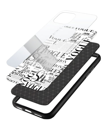 Vogue Black & White Typography Phone Case and Cover 3