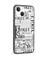 Vogue Black & White Typography Phone Case and Cover 4