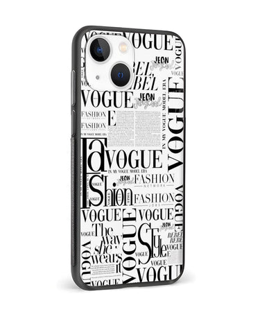 Vogue Black & White Typography Phone Case and Cover 4
