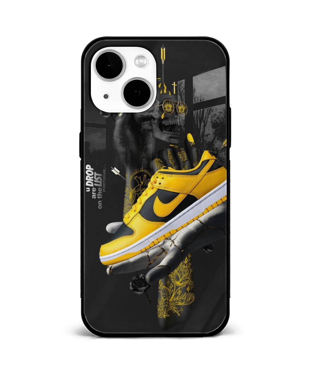 Yellow Nike Dunk Sneaker Phone Case 1