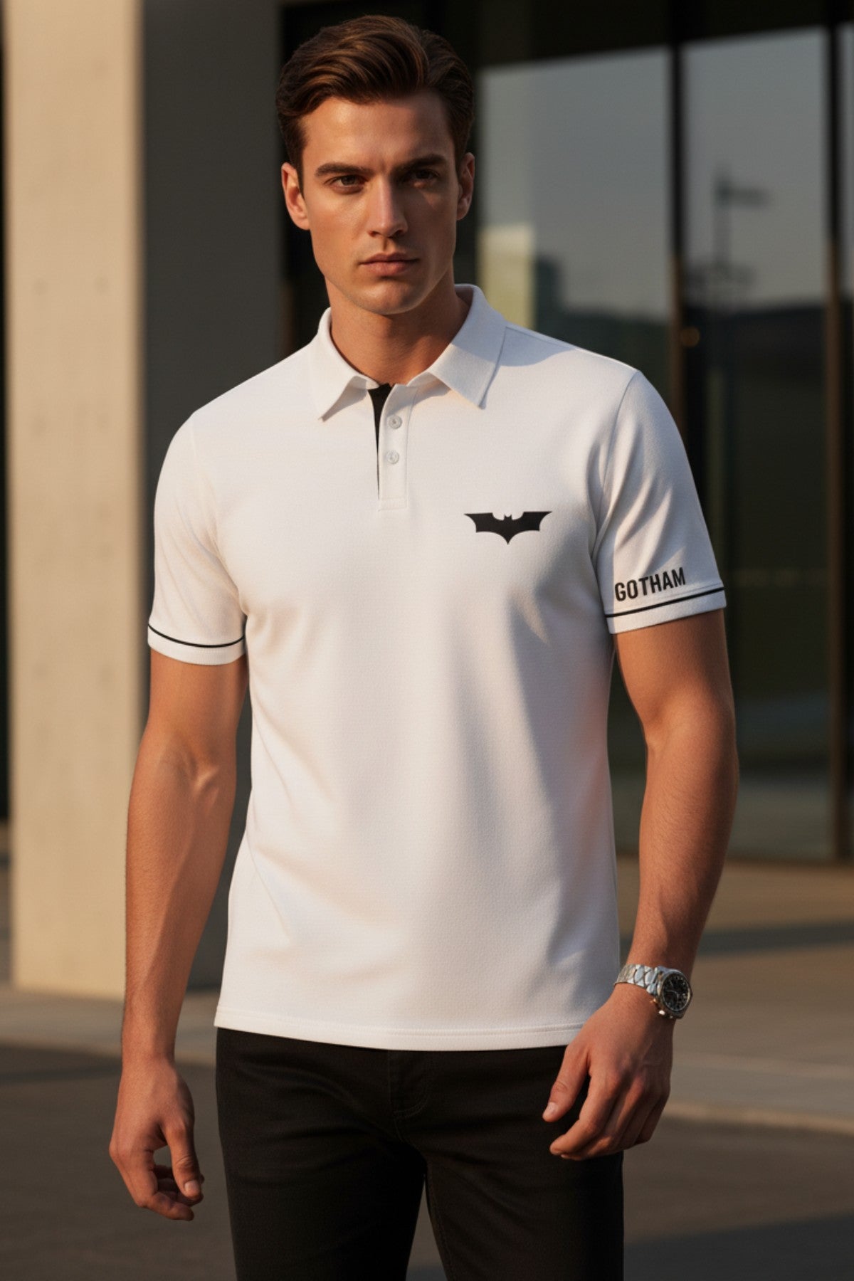 Batman Gotham City Polo T-Shirt for Men 1