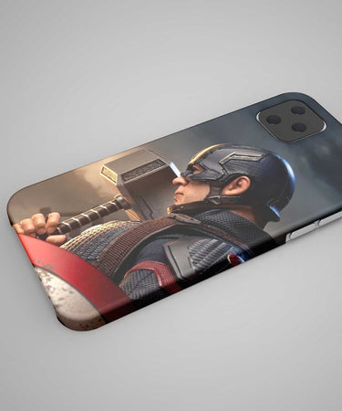 Captain America with hammer phone case - PopCase
