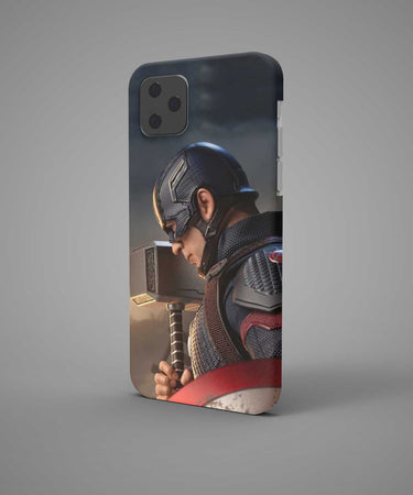 Captain America with hammer phone case - PopCase