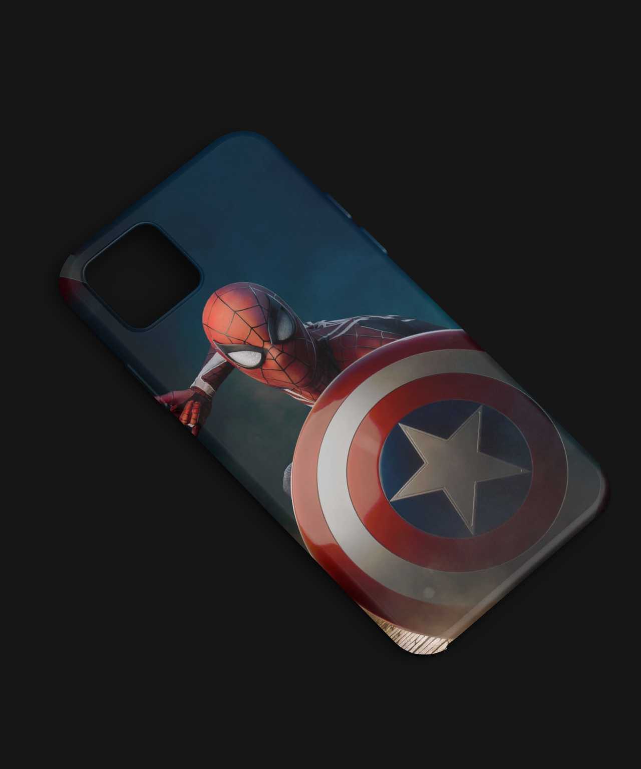 Spiderman with Shield phone case - PopCase