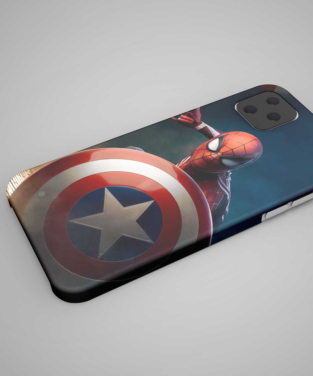 Spiderman with Shield phone case - PopCase