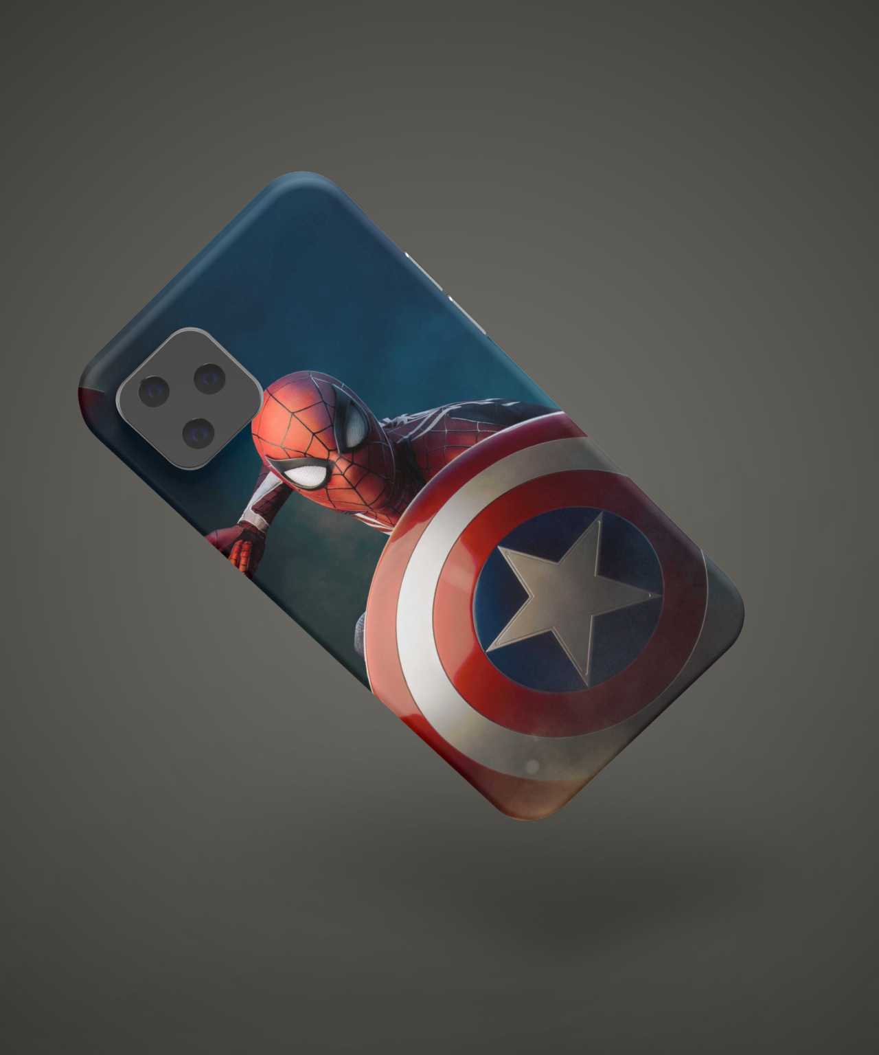 Spiderman with Shield phone case - PopCase