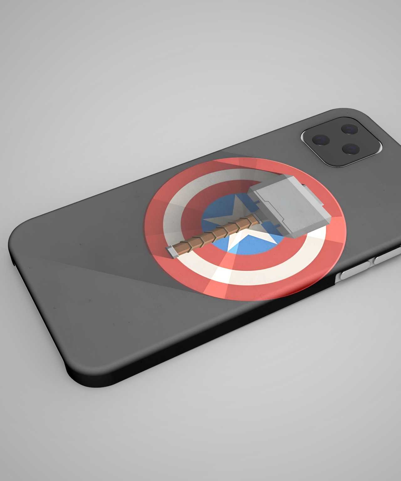 Captain shield with Hammer phone case - PopCase