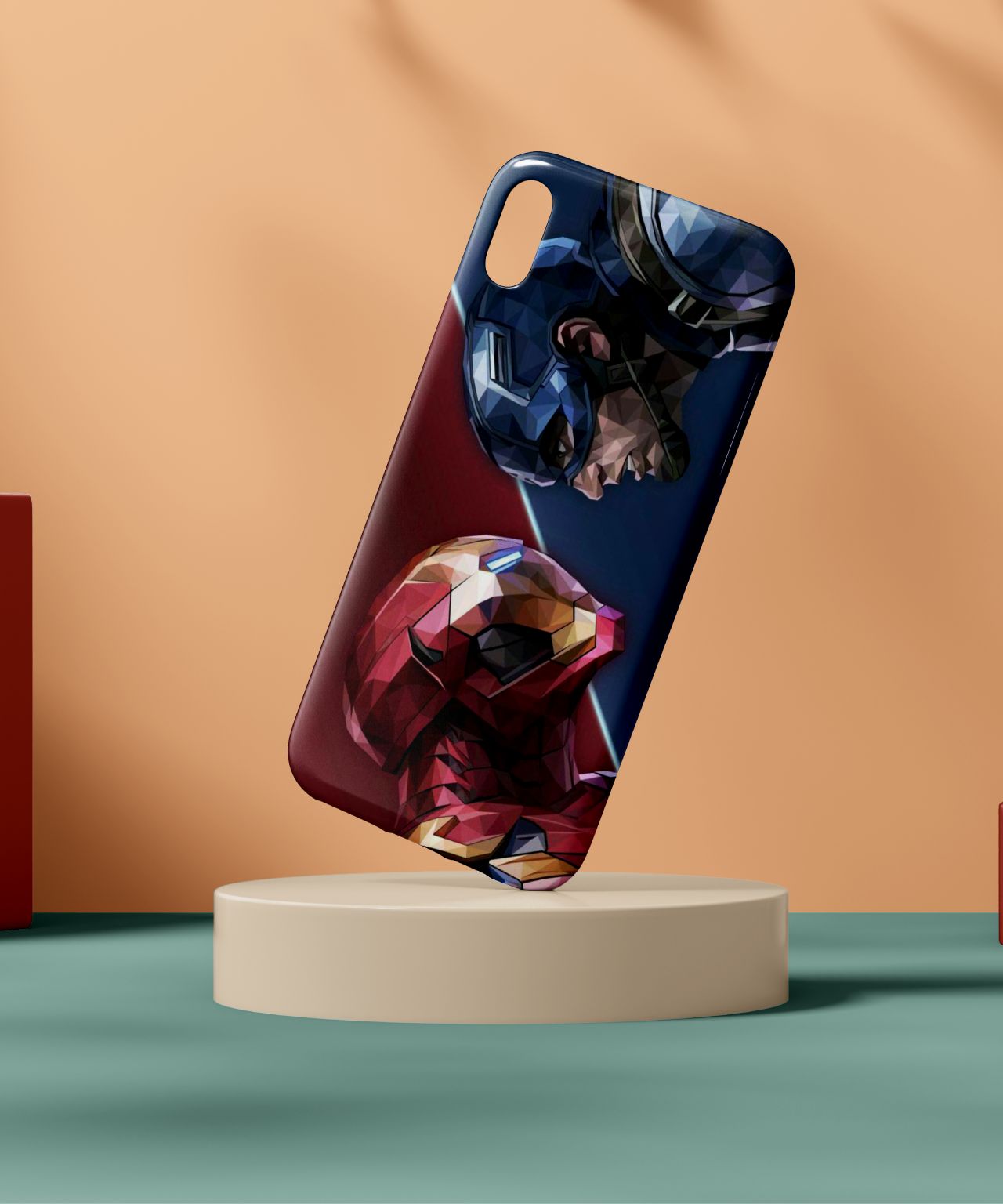 Cap vs Iron Man Fight Mobile Case 2