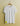 White t-shirt with a small logo on a hanger against a beige background