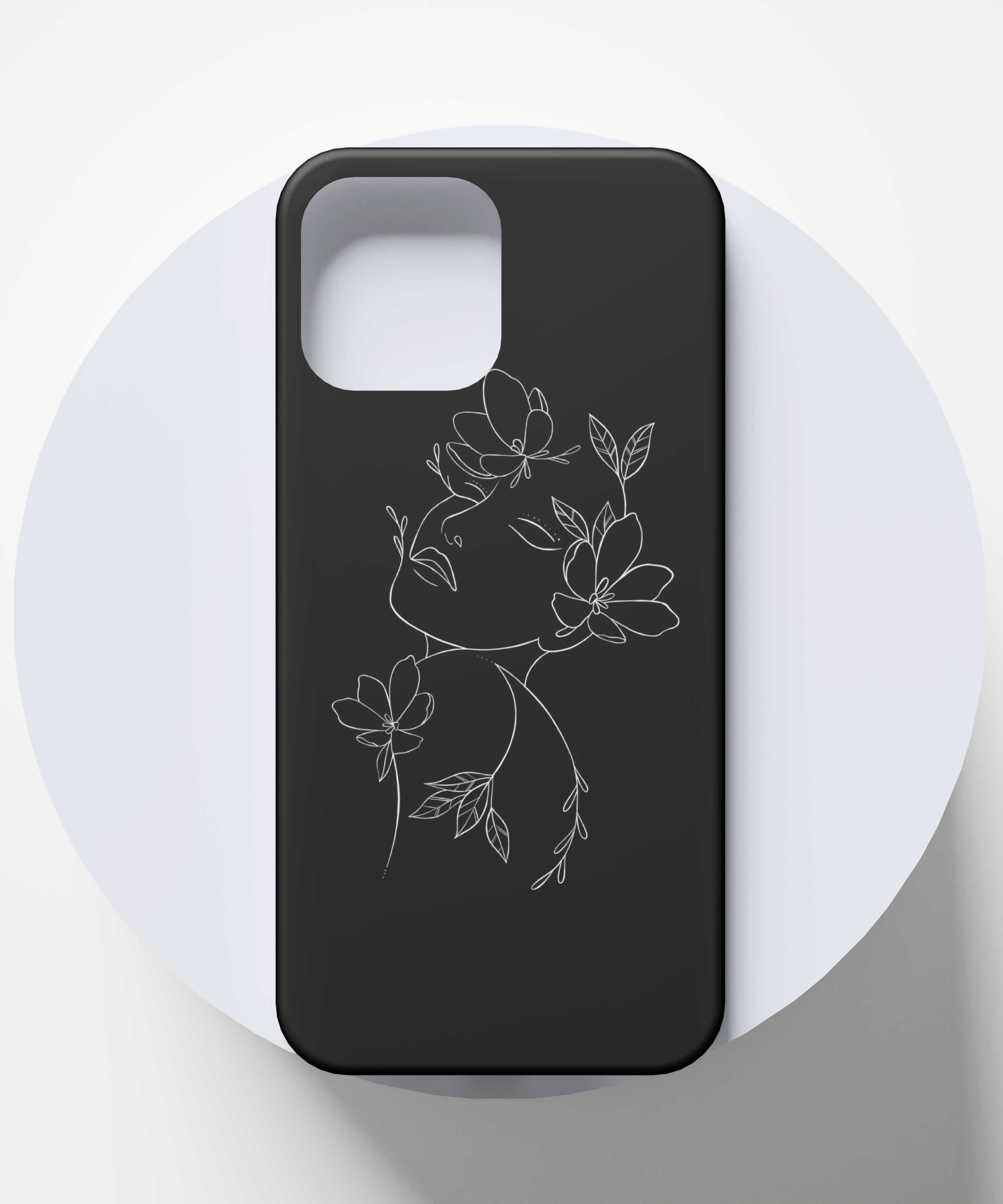 Elegance in Contrast Women Mobile Case - PopCase