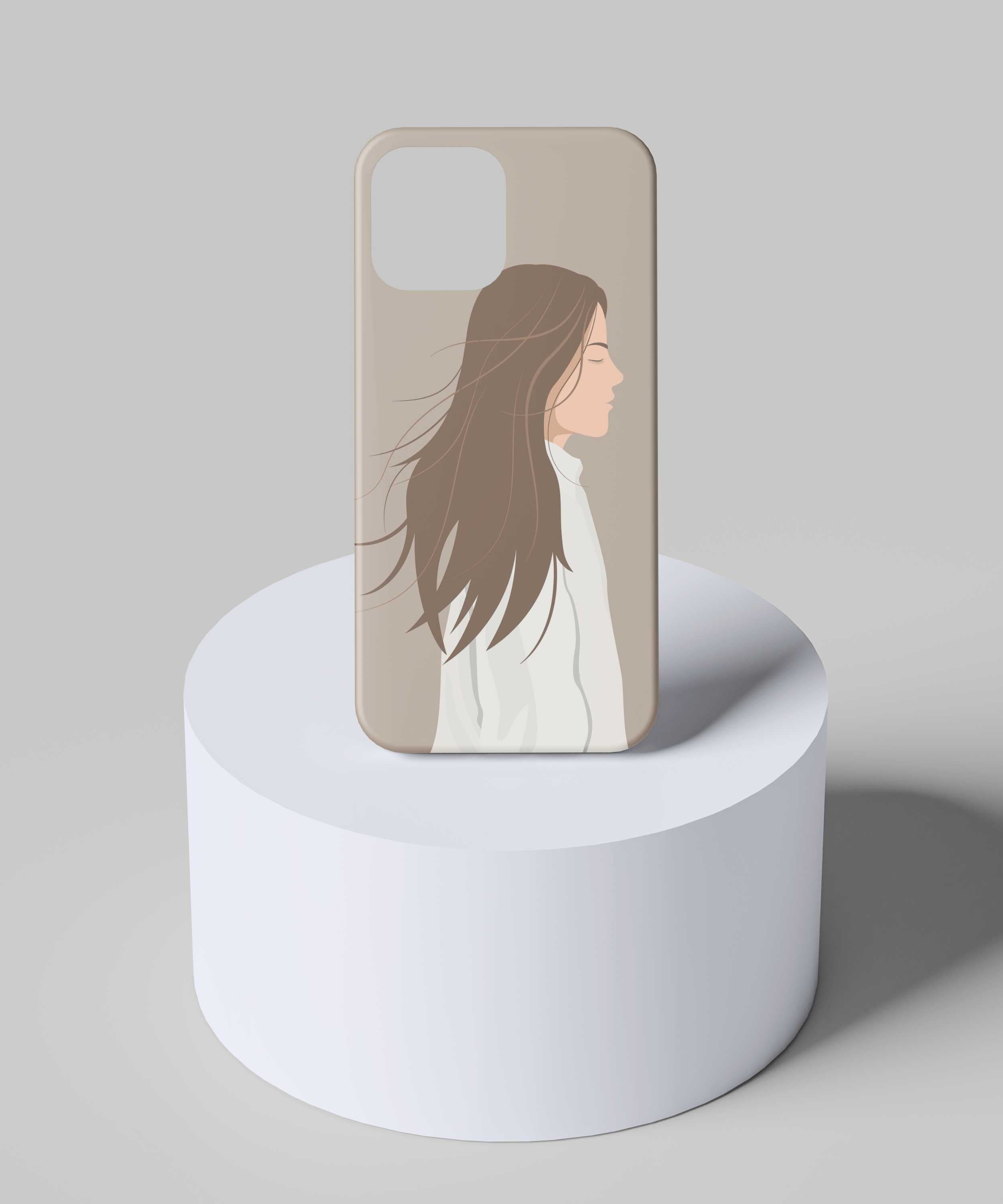 Bold and Aesthetic Girl Mobile Case - PopCase