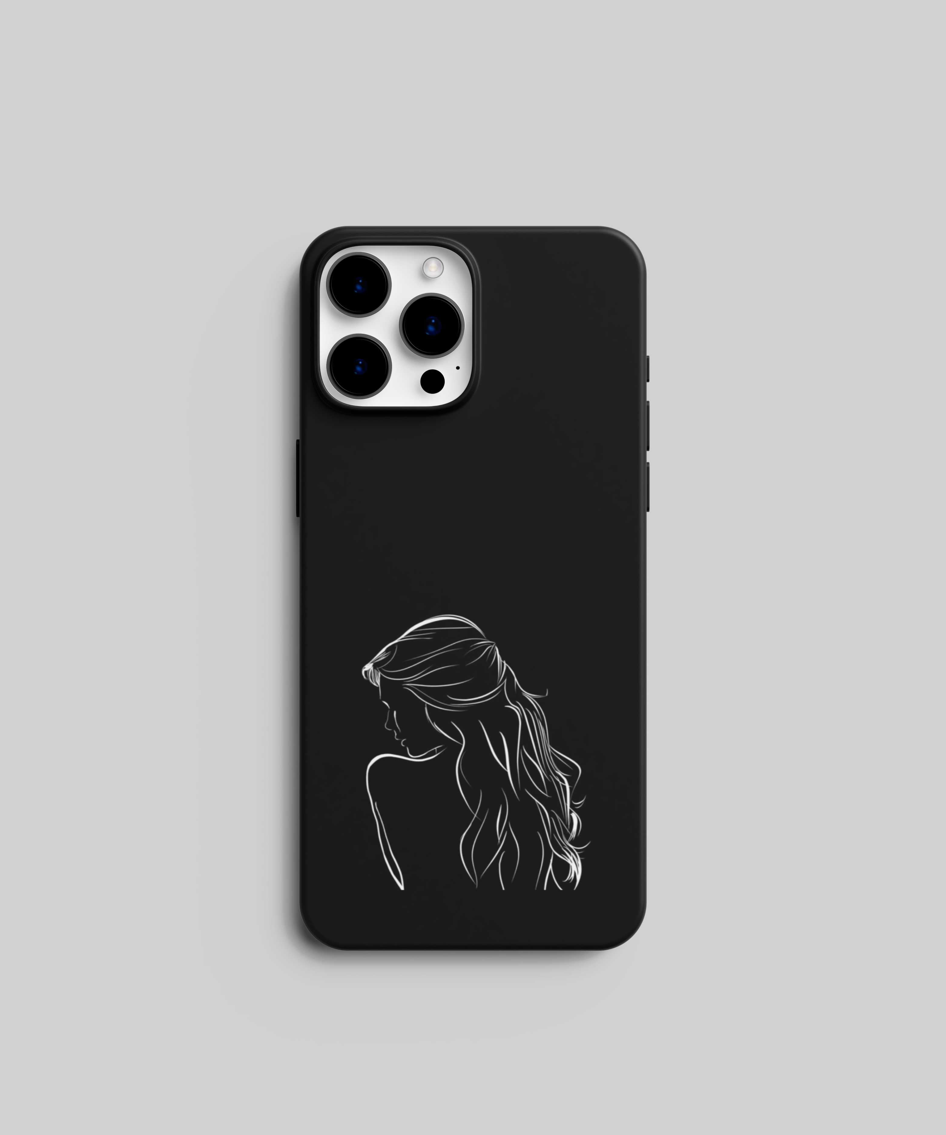 Elegant Women's Black & White Mobile Case - PopCase