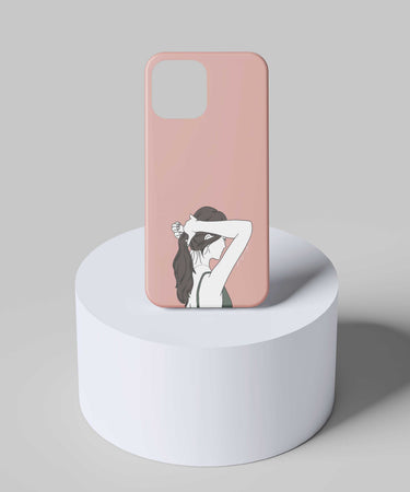 Aesthetic Girl Pink Mobile Case - PopCase