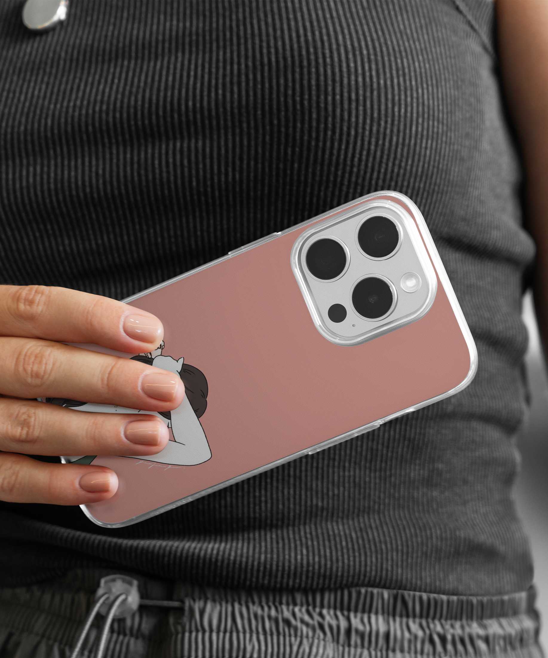 Aesthetic Girl Pink Mobile Case - PopCase