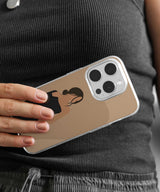 Elegant Black One-Piece Girl Mobile Case - PopCase