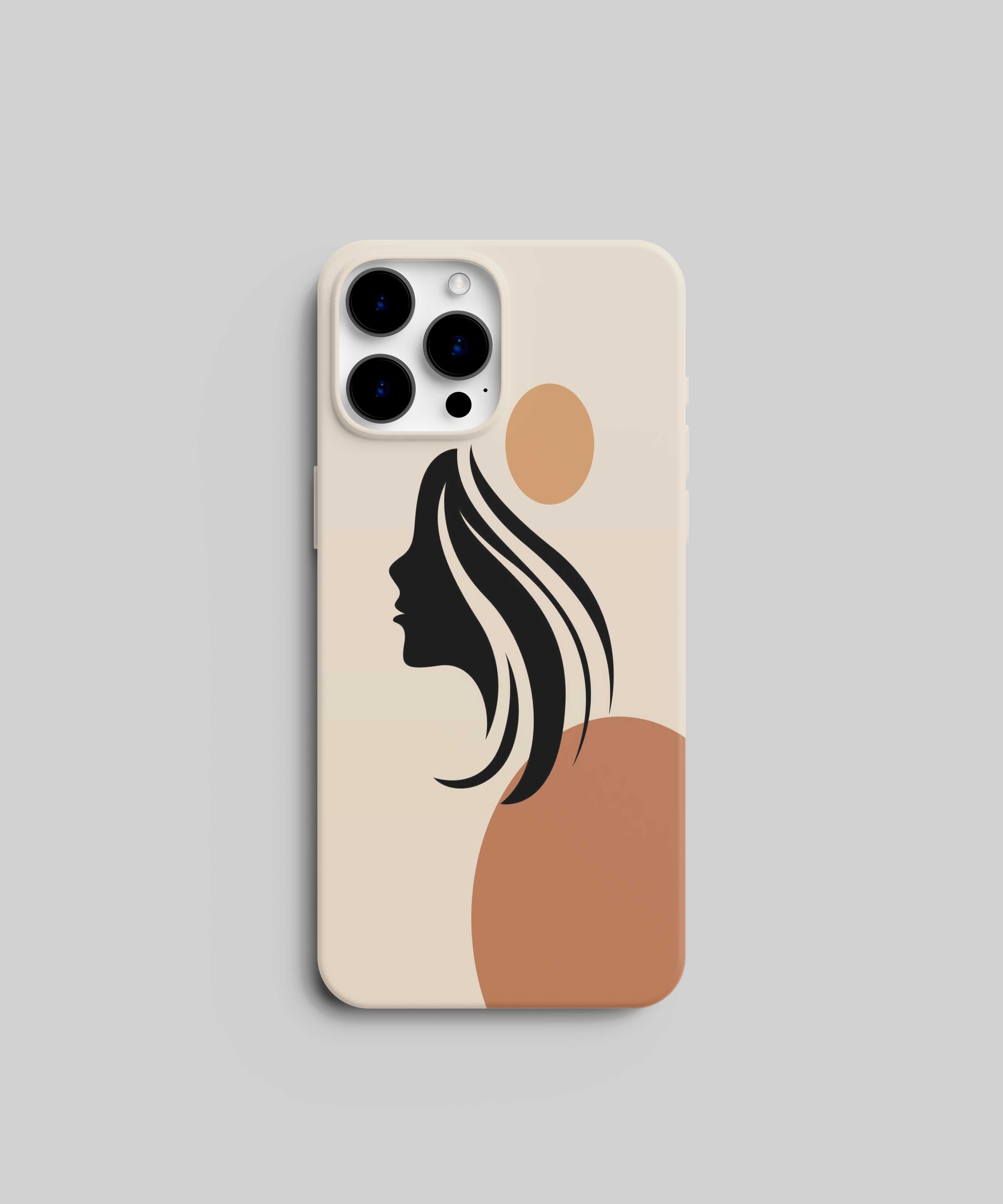 Artistic Girl's Face Stroke Mobile Case - PopCase