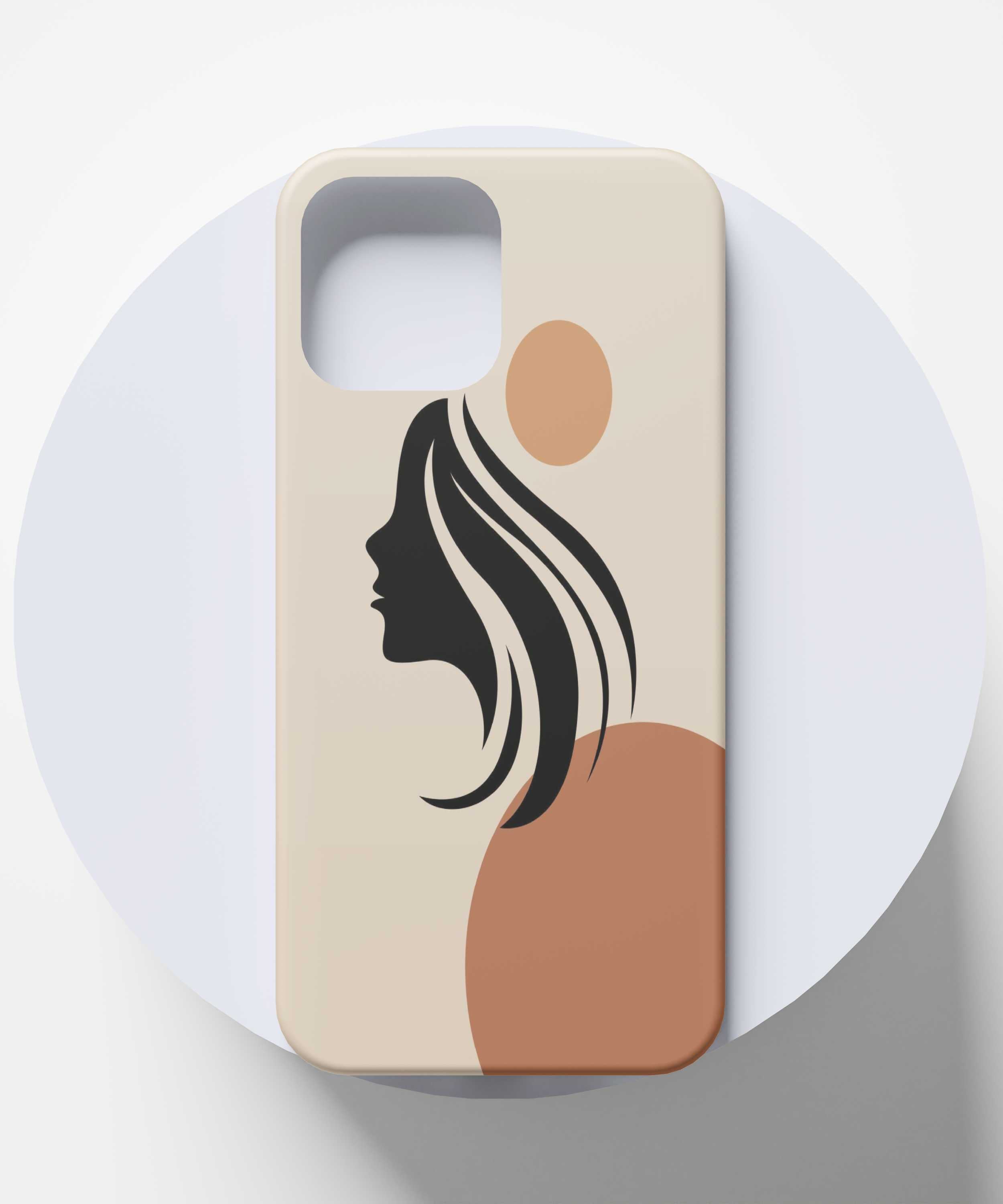 Artistic Girl's Face Stroke Mobile Case - PopCase