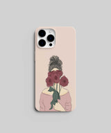 Stunning and Stylish Girl with Rose Case - PopCase
