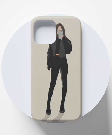 Stylish and Sleek Girl Mobile Case - PopCase