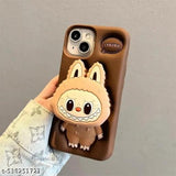 New LABUBU Silicone Mobile Cover with Popsocket | Trendy & Durable