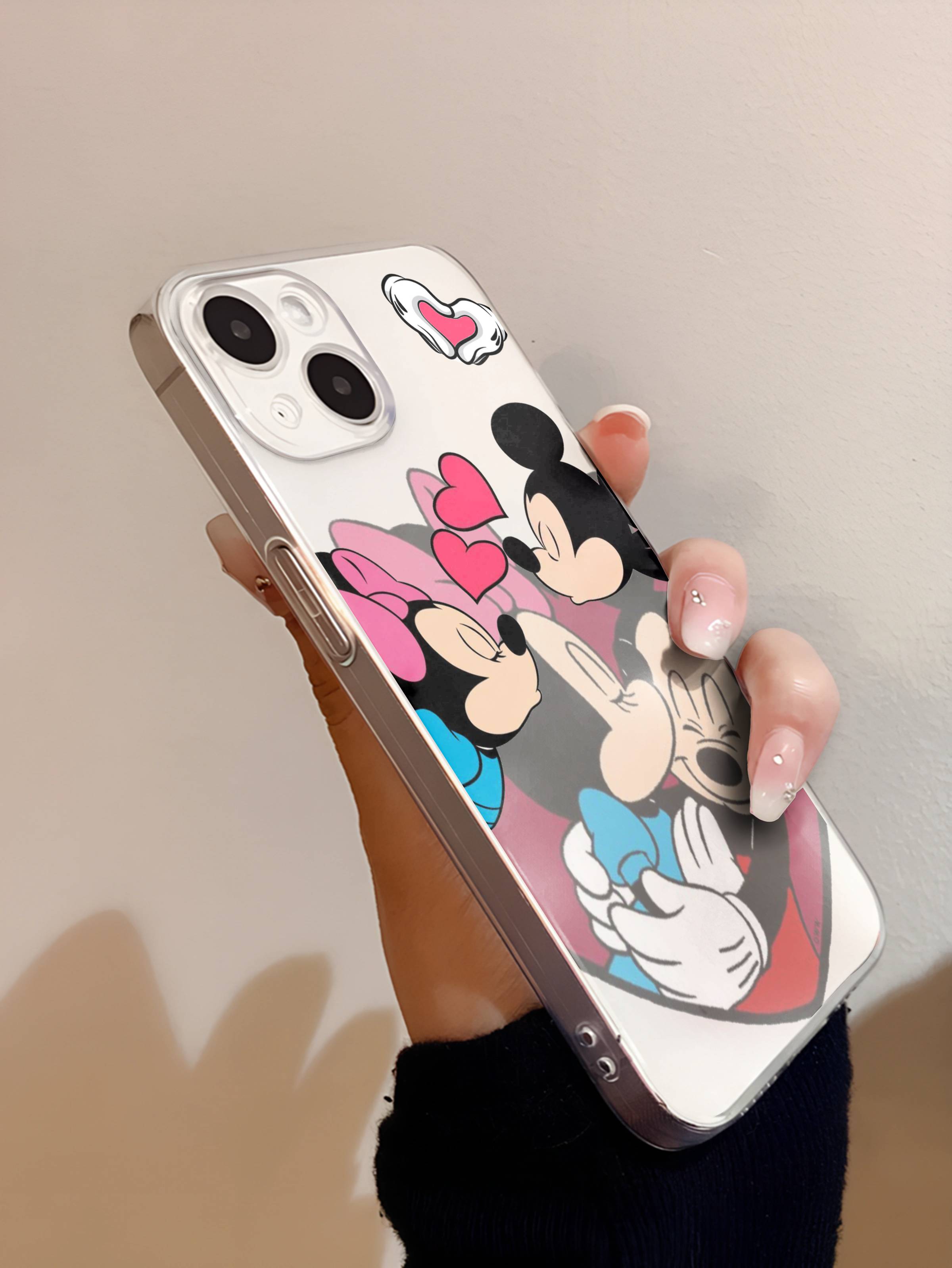 Mickey and Minnie Transparent Mobile Case 