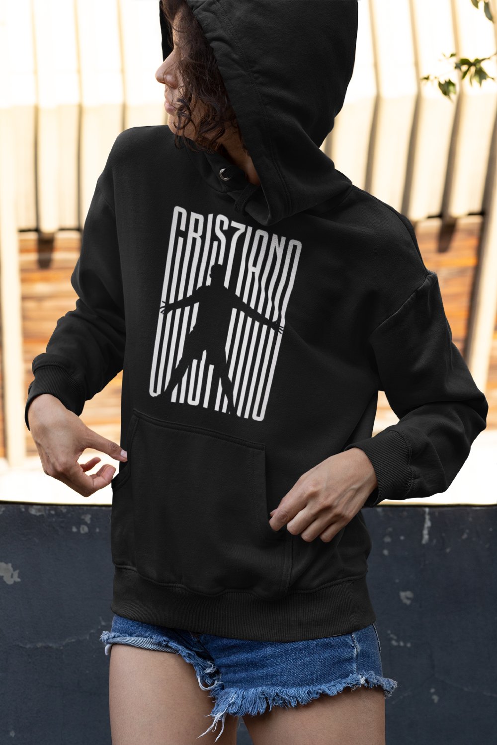 Cristiano Ronaldo Inspired Premium Black Hoodie