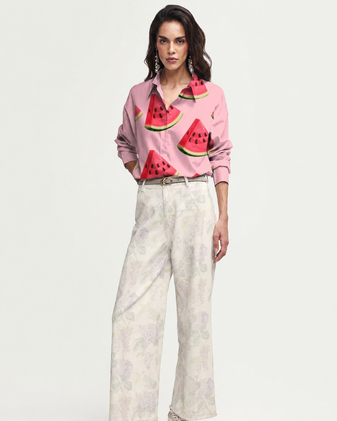 product wearning summer shirt with fruite design 1