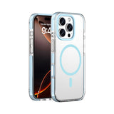 Colourful Candy MagSafe Case – Transparent Shockproof Back Cover for iPhone (All Models)