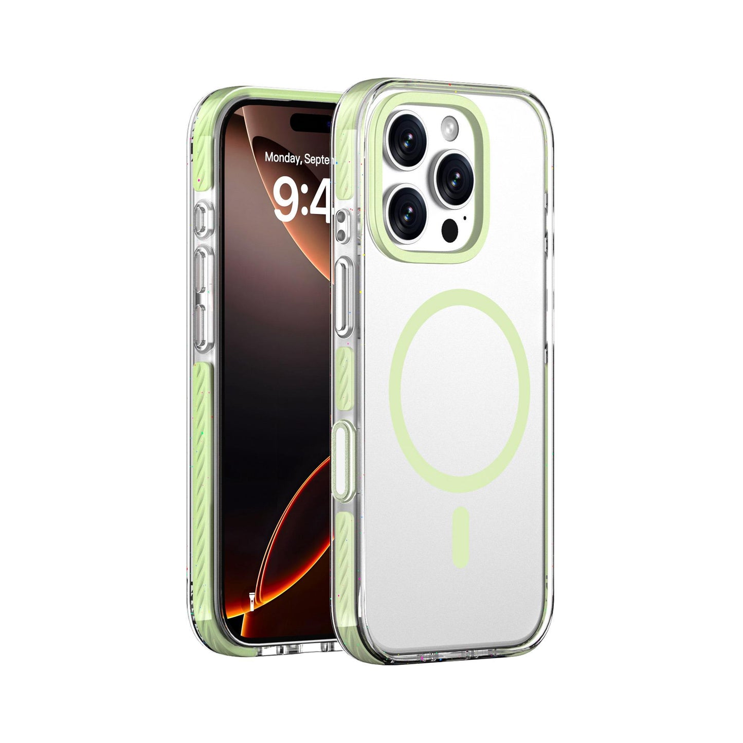 Colourful Candy MagSafe Case – Transparent Shockproof Back Cover for iPhone (All Models)