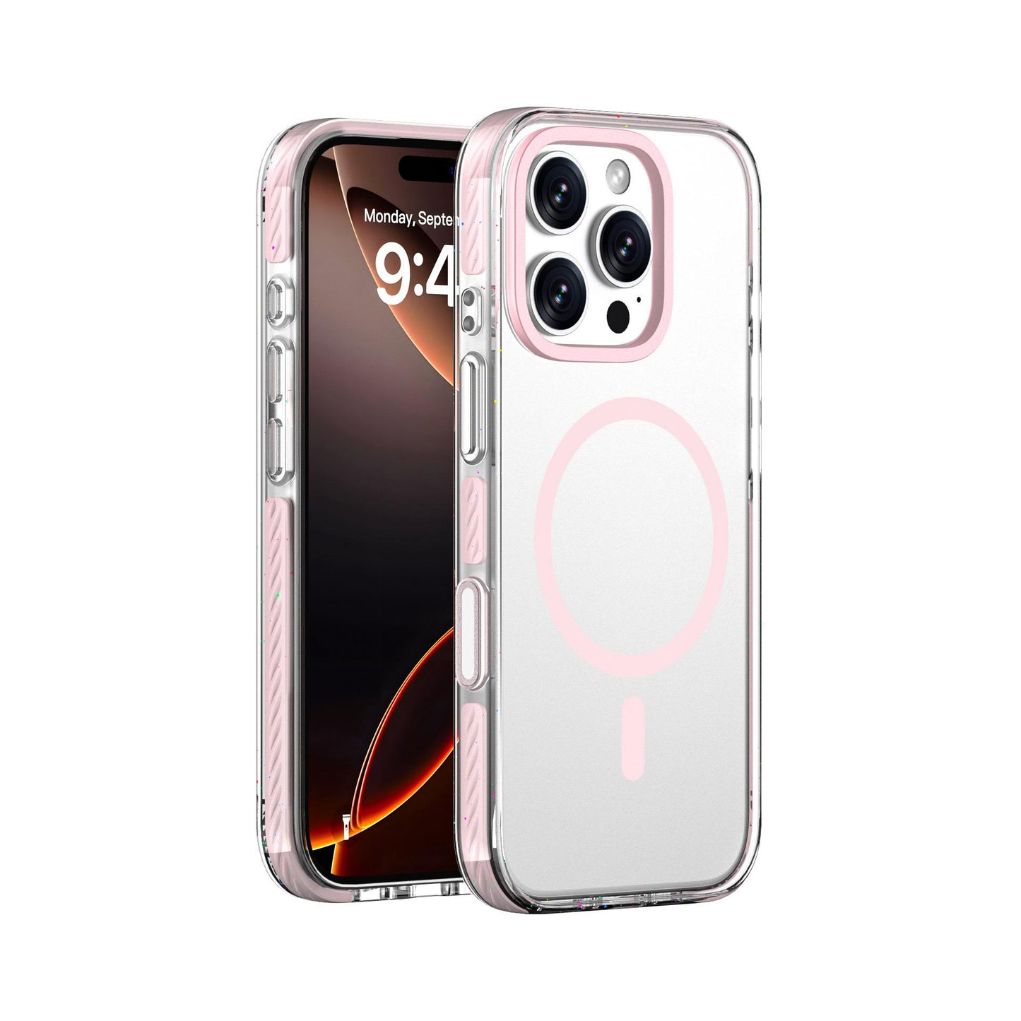Colourful Candy MagSafe Case – Transparent Shockproof Back Cover for iPhone (All Models)